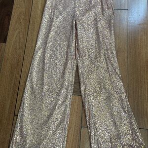Rachel Zoe Sparkly Gold  Pants